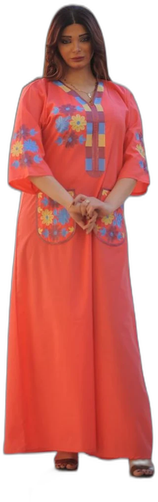 عباية مرجانية بحزام